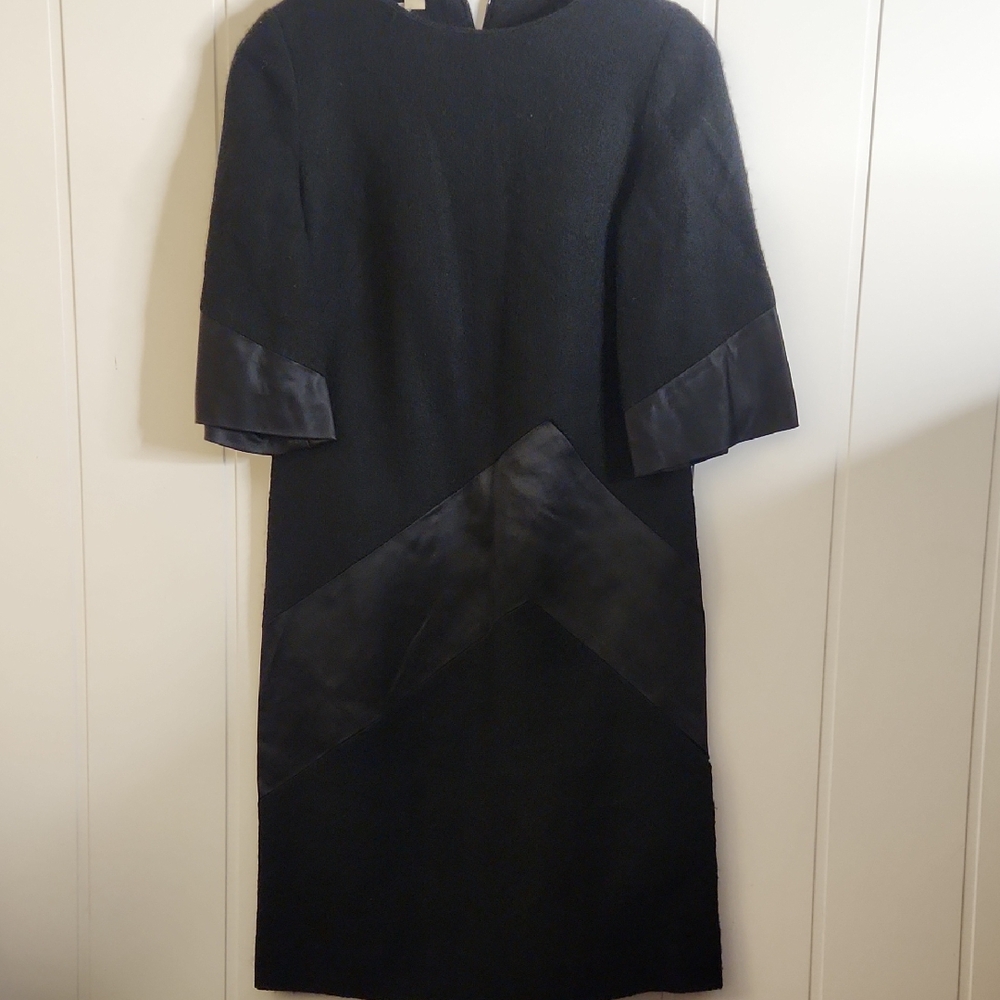 Original Alison Ayres Vintage Union Stamp Little Black Dress. Classic Jackie O